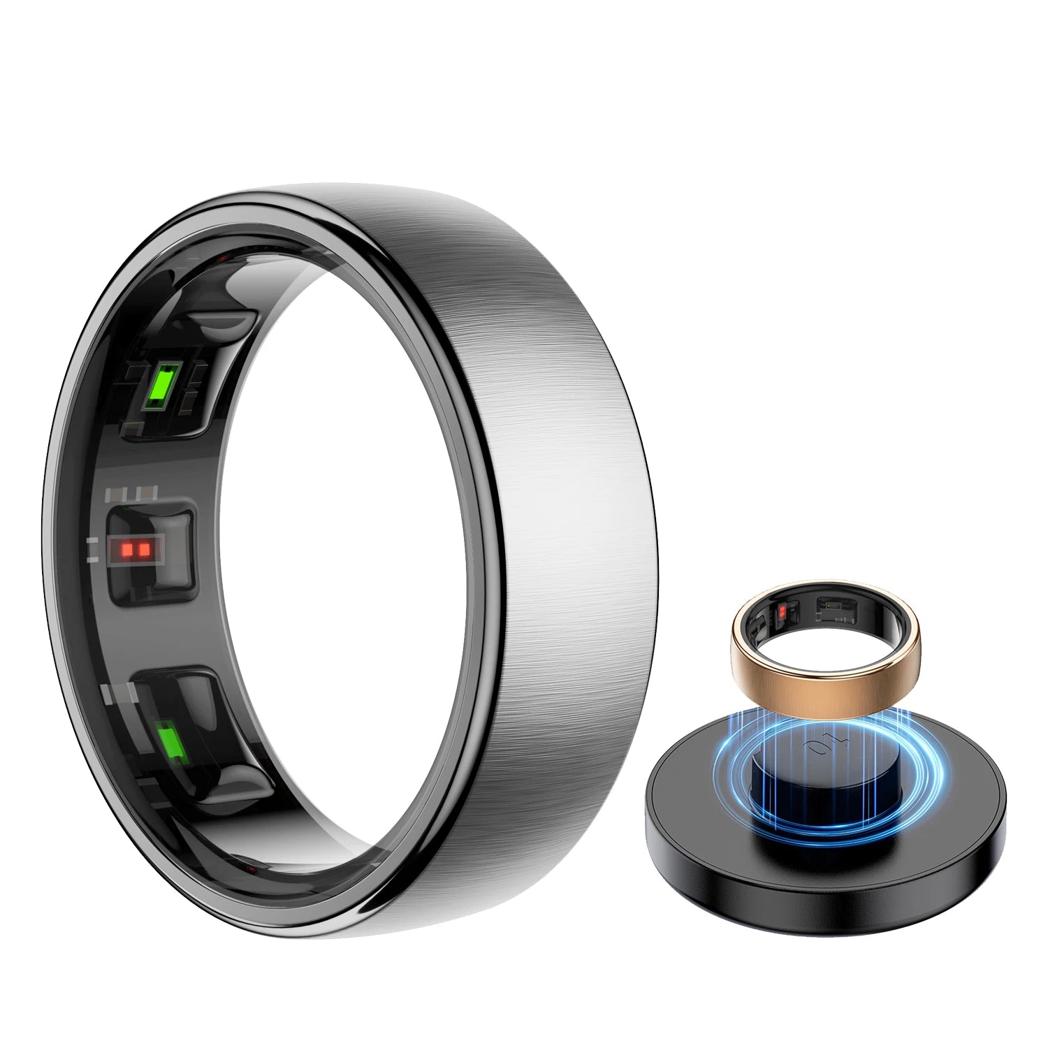 Bague Connectée Uhoofit R10 — Santé, Sommeil, IP68 5ATM & Multi-Sport | Novatek Studio