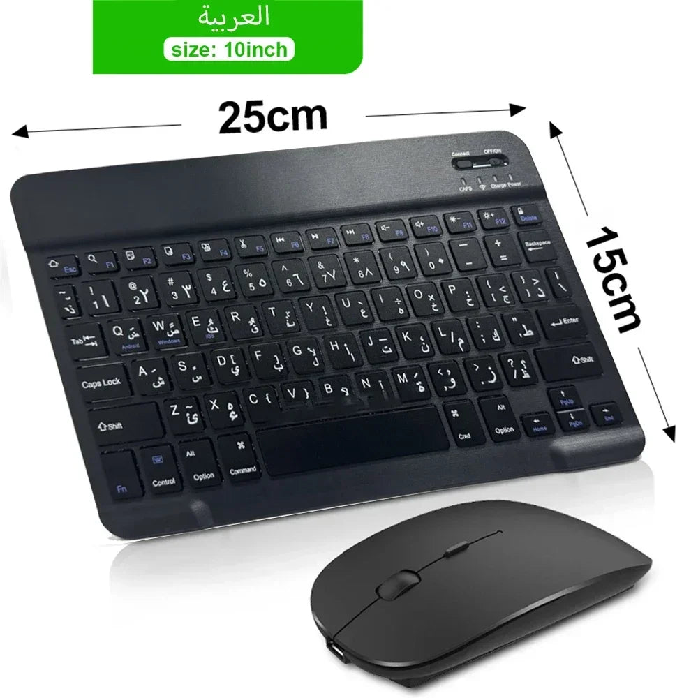 Clavier Bluetooth Mini 10" AZERTY — Rechargeable, Compatible Android/iOS/Windows | Novatek Studio