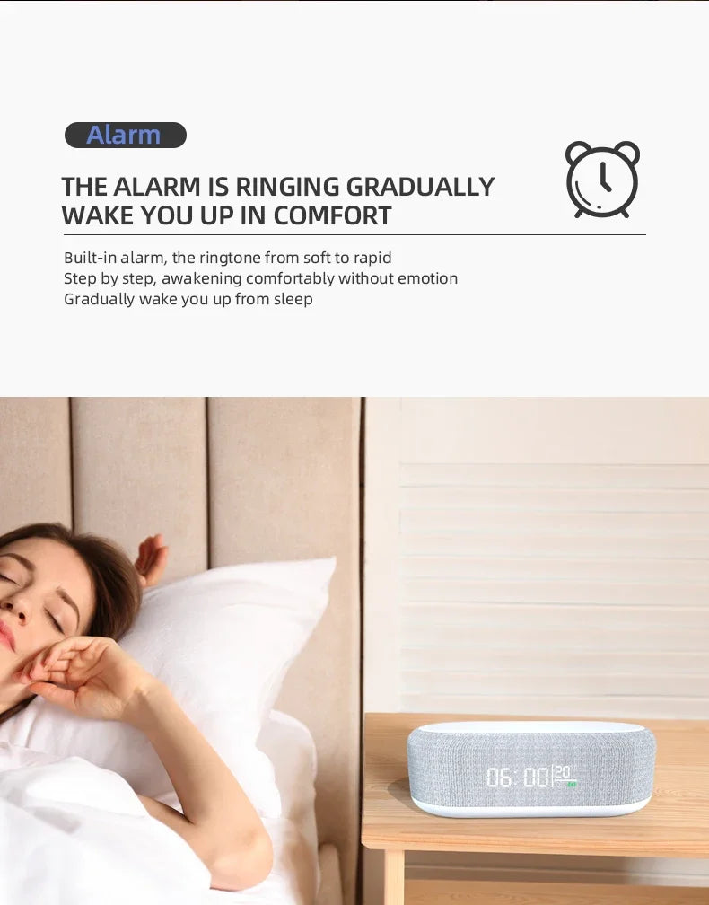 Chargeur Sans Fil 4 en 1 — 15W, Horloge, Lampe Nuit & Thermomètre | Novatek Studio