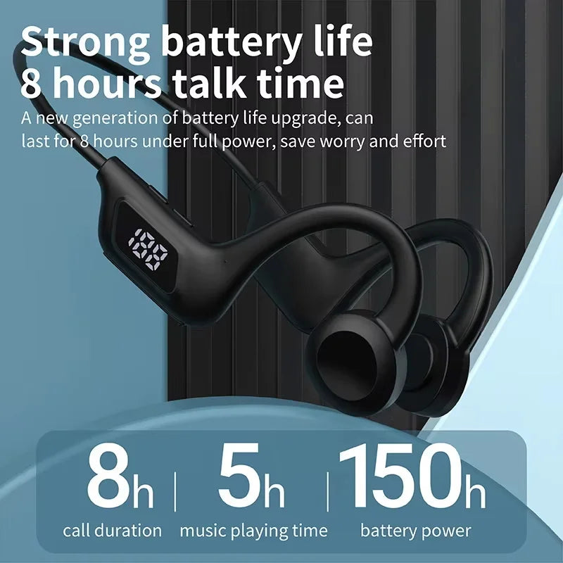 Écouteurs Conduction Osseuse Bluetooth 5.2 — 32H, ANC, Waterproof & Sport | Novatek Studio