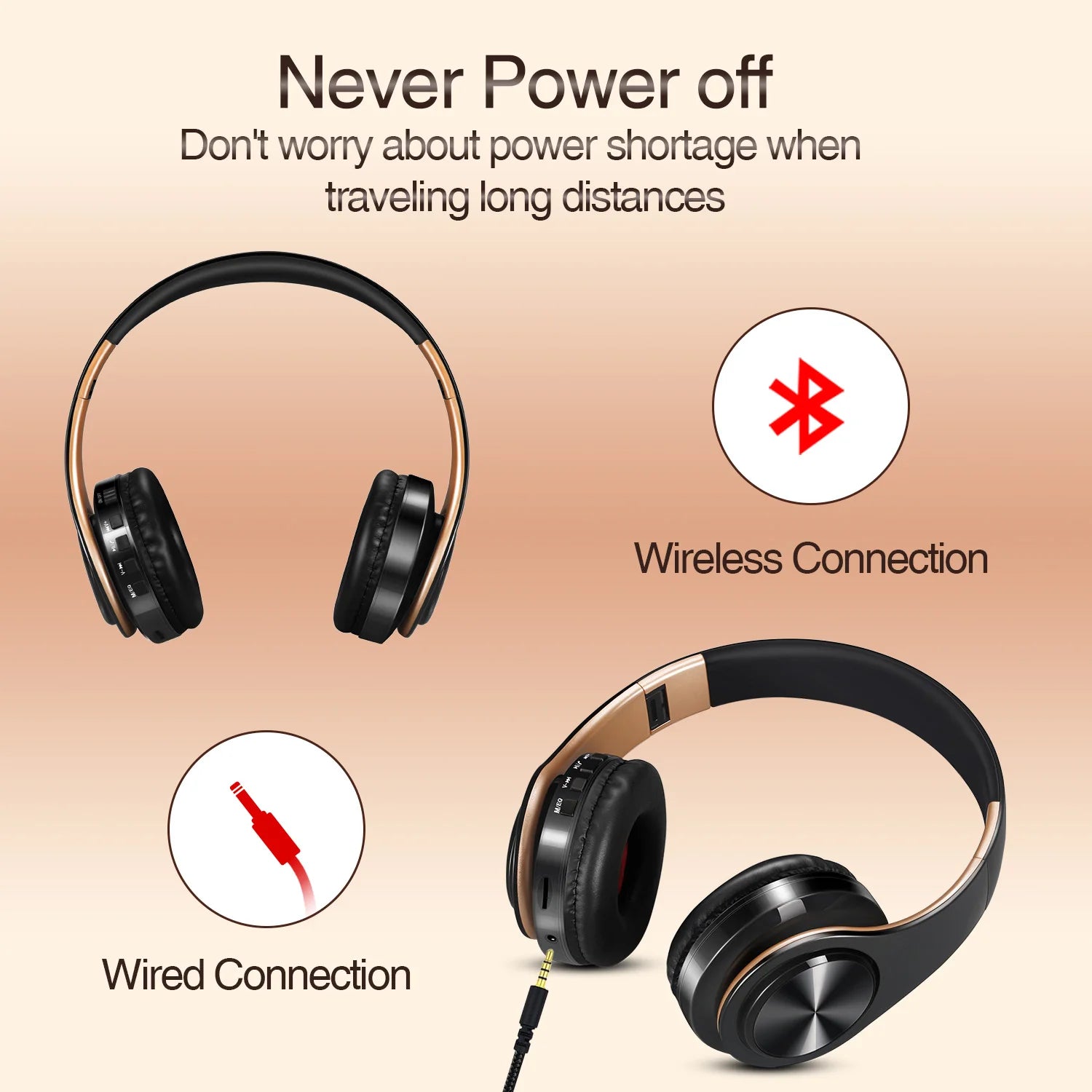 Casque Bluetooth 5.3 — 20H Autonomie, FM Radio, Micro HD & Mousse Mémoire | Novatek Studio