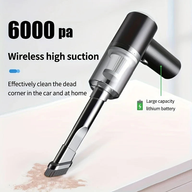 Aspirateur Portable Sans Fil 690 000Pa — 120W, Sec/Humide, Charge 2H & Brosse Multifonction | Novatek Studio
