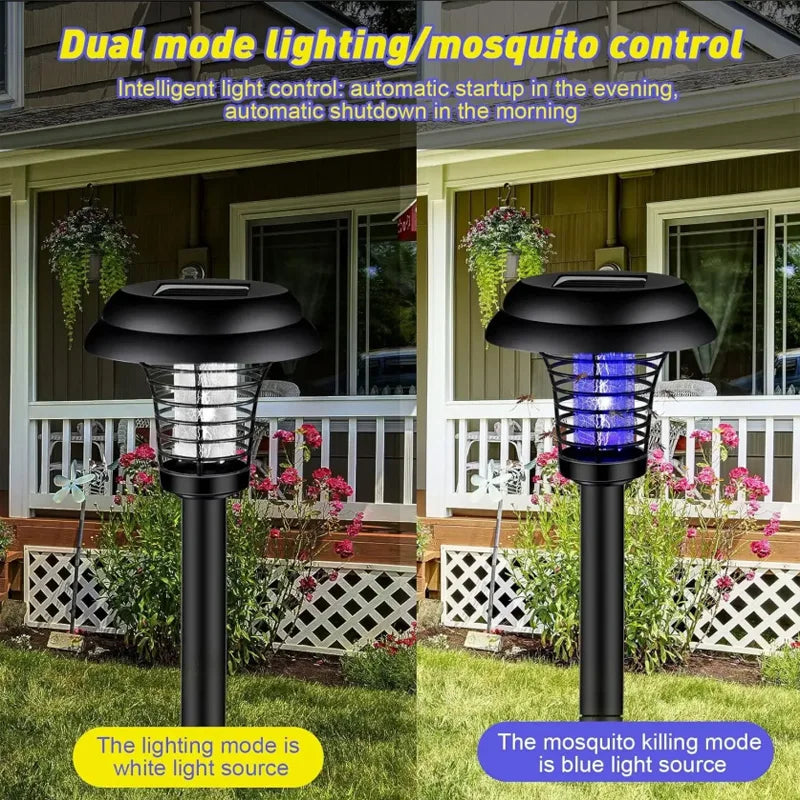 Lampe Solaire Anti-Moustiques UV — Waterproof, LED Décoratif, Jardin & Camping | Novatek Studio
