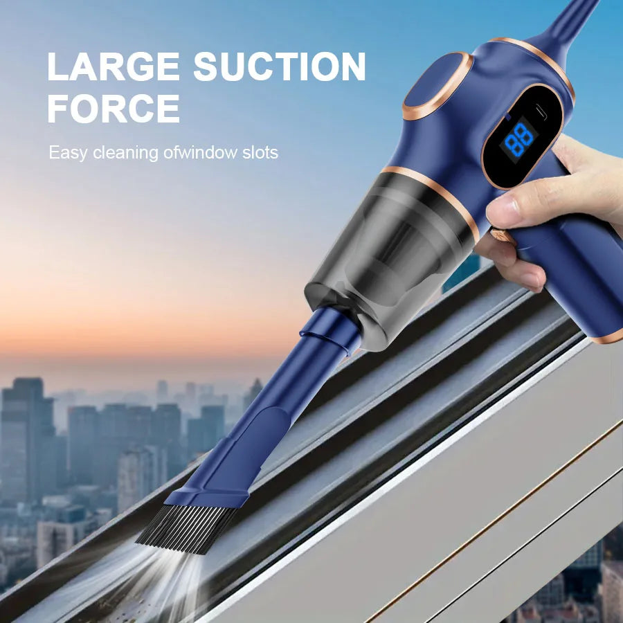 Aspirateur Sans Fil Portable 95000PA — Voiture, Canapé & Bureau | Novatek Studio