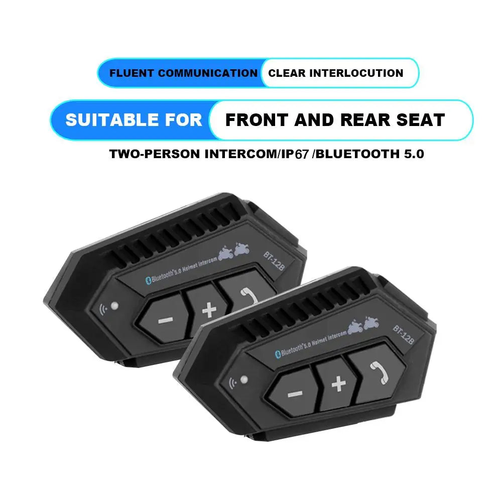 Écouteur Bluetooth Moto Mains Libres — Intercom 500m, Waterproof & Commande Vocale | Novatek Studio