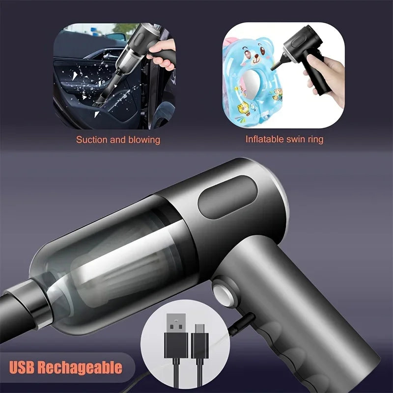 Aspirateur Portable Sans Fil 690 000Pa — 120W, Sec/Humide, Charge 2H & Brosse Multifonction | Novatek Studio