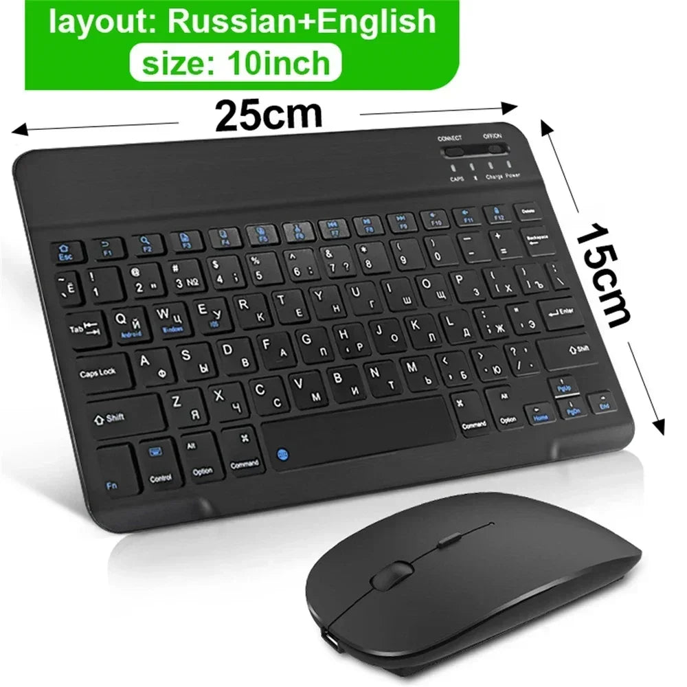 Clavier Bluetooth Mini 10" AZERTY — Rechargeable, Compatible Android/iOS/Windows | Novatek Studio