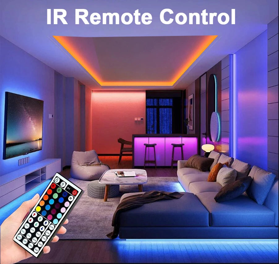 Ruban LED RGB Connecté — Contrôle APP, 16 LED/m, 5m à 30m pour Chambre & Salon | Novatek Studio