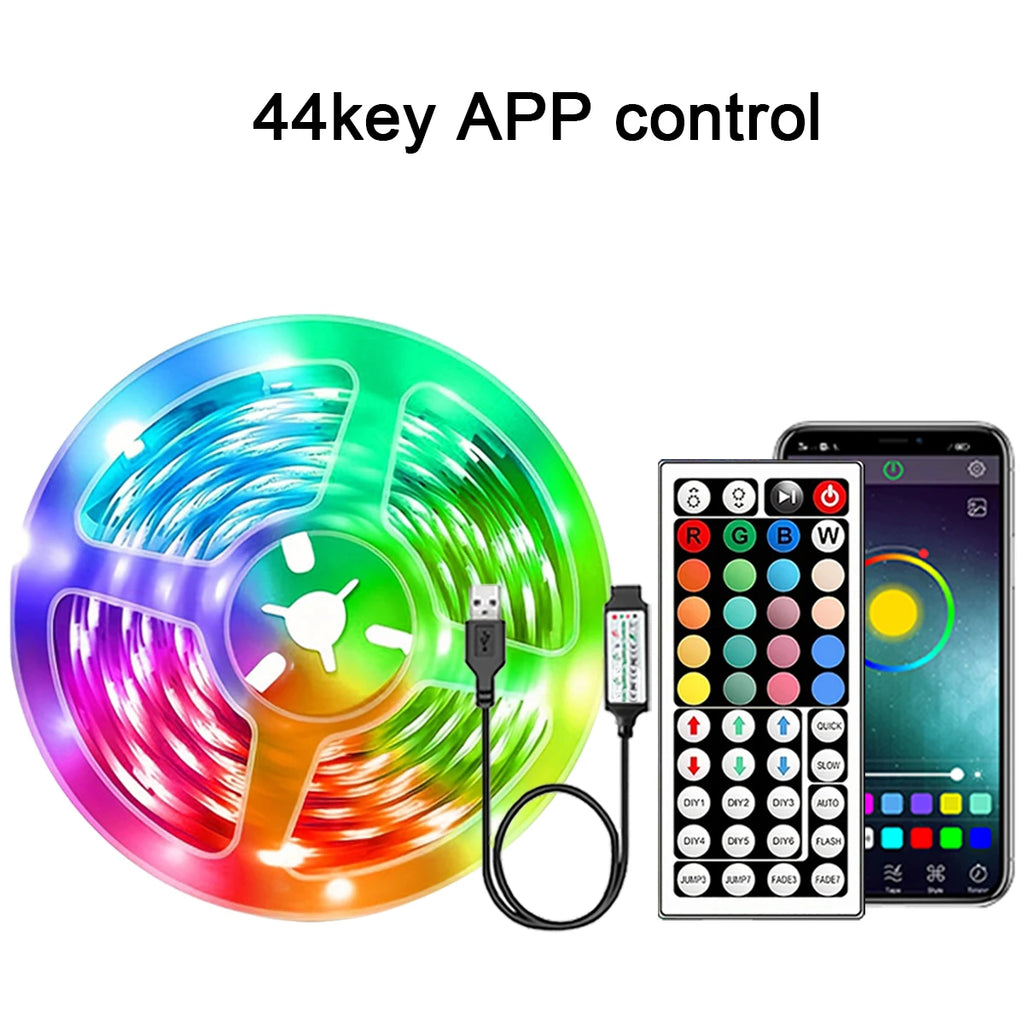 Ruban LED RGB Connecté — Contrôle APP, 16 LED/m, 5m à 30m pour Chambre & Salon | Novatek Studio