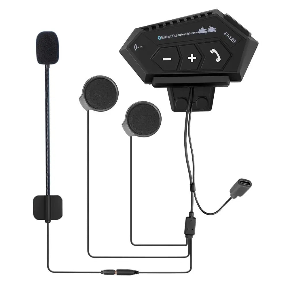 Écouteur Bluetooth Moto Mains Libres — Intercom 500m, Waterproof & Commande Vocale | Novatek Studio