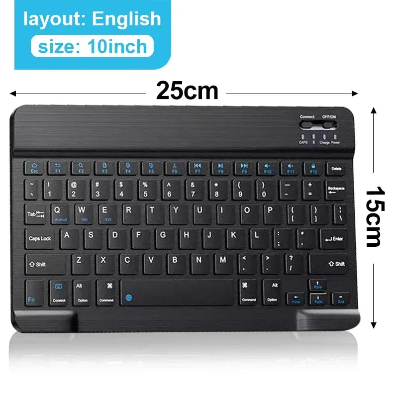 Clavier Bluetooth Mini 10" AZERTY — Rechargeable, Compatible Android/iOS/Windows | Novatek Studio