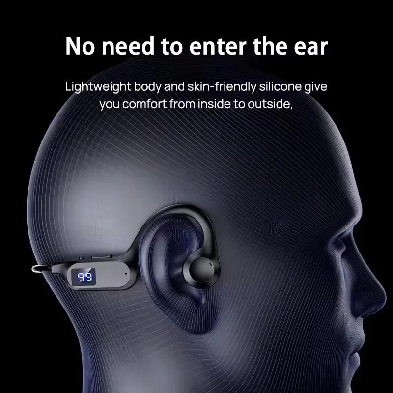 Écouteurs Conduction Osseuse Bluetooth 5.2 — 32H, ANC, Waterproof & Sport | Novatek Studio