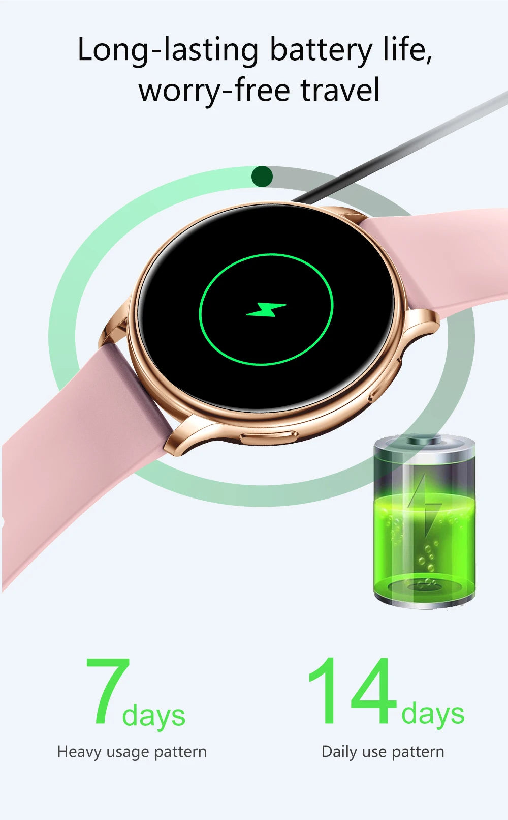 Smartwatch MEVADEN — Appels BT, Santé, 5 Jours & Cadrans Personnalisables | Novatek Studio