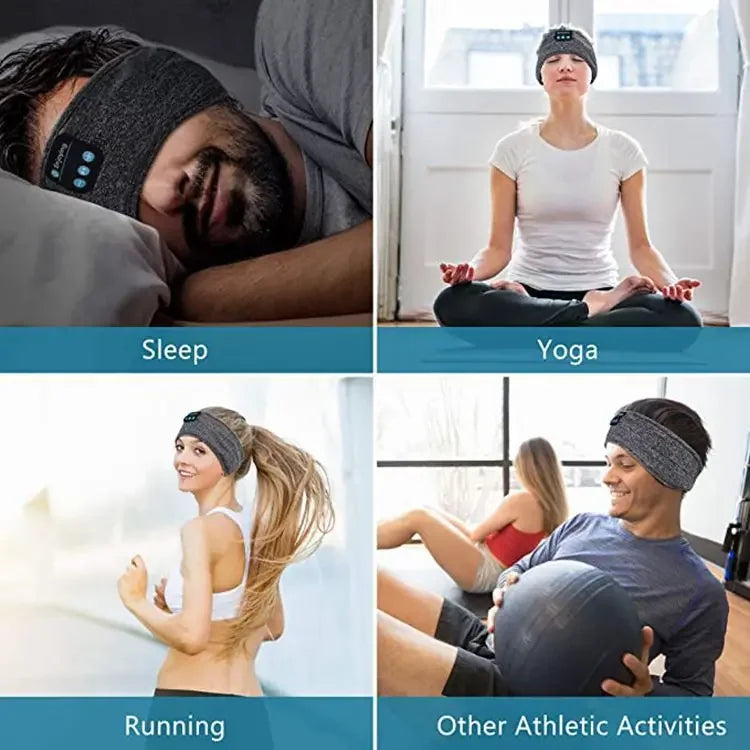 Bandeau Sommeil Bluetooth 5.0 — Écouteurs Intégrés, Masque Yeux & Sport | Novatek Studio