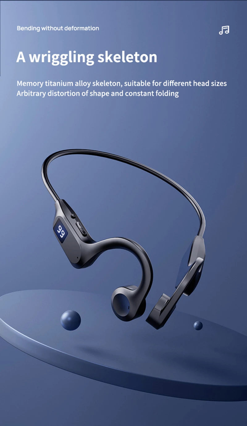 Écouteurs Conduction Osseuse Bluetooth 5.2 — 32H, ANC, Waterproof & Sport | Novatek Studio