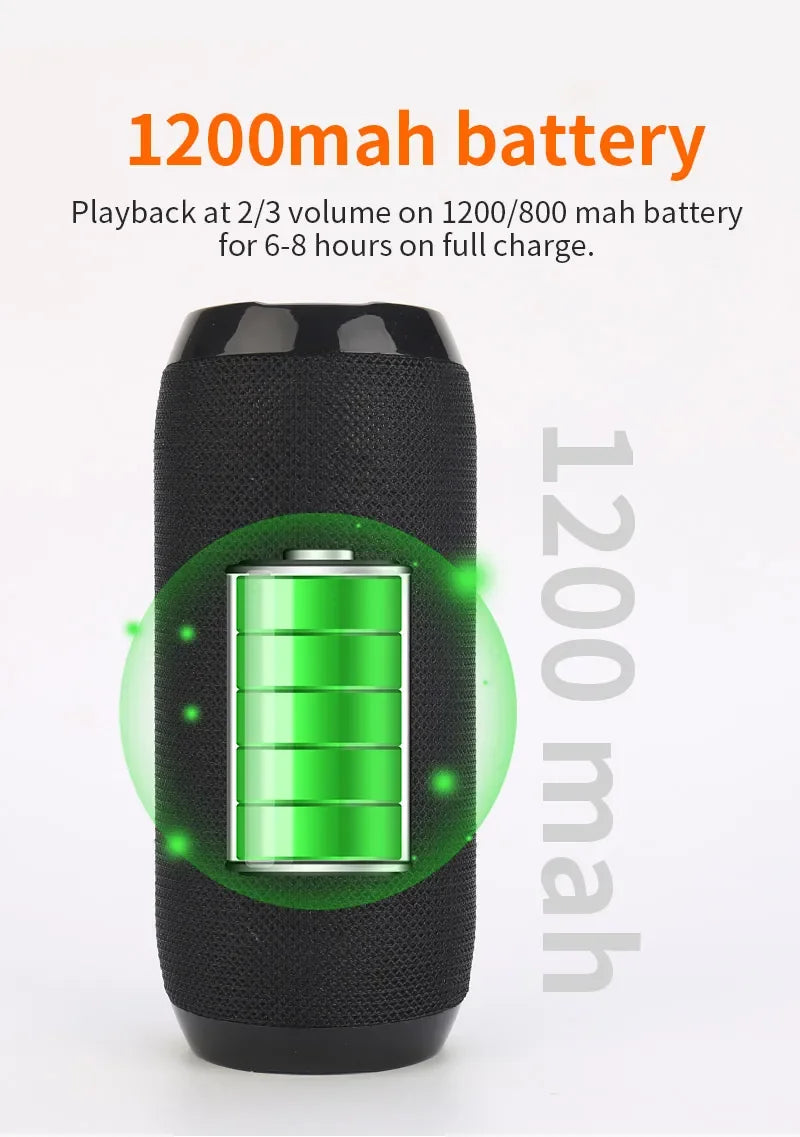 Enceinte Bluetooth Portable T&G — 10W Waterproof IPX5, FM Radio & 10H Autonomie | Novatek Studio