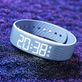 Bracelet Réveil Vibrant LED — Alarme Silencieuse, Podomètre & Waterproof | Novatek Studio