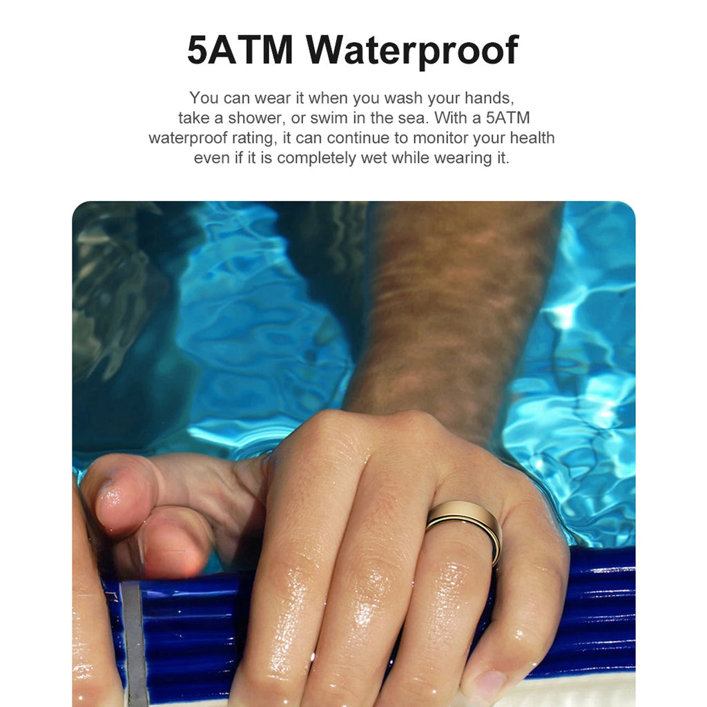 Bague Connectée Uhoofit R10 — Santé, Sommeil, IP68 5ATM & Multi-Sport | Novatek Studio