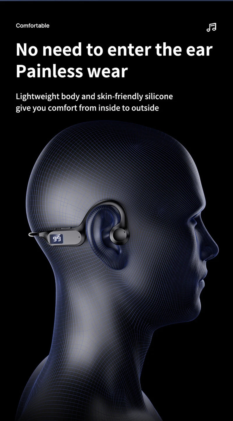 Écouteurs Conduction Osseuse Bluetooth 5.2 — 32H, ANC, Waterproof & Sport | Novatek Studio