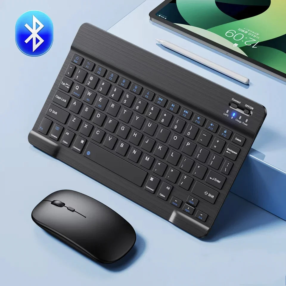 Clavier Bluetooth Mini 10" AZERTY — Rechargeable, Compatible Android/iOS/Windows | Novatek Studio