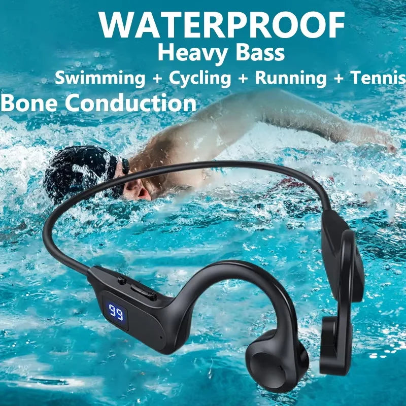 Écouteurs Conduction Osseuse Bluetooth 5.2 — 32H, ANC, Waterproof & Sport | Novatek Studio