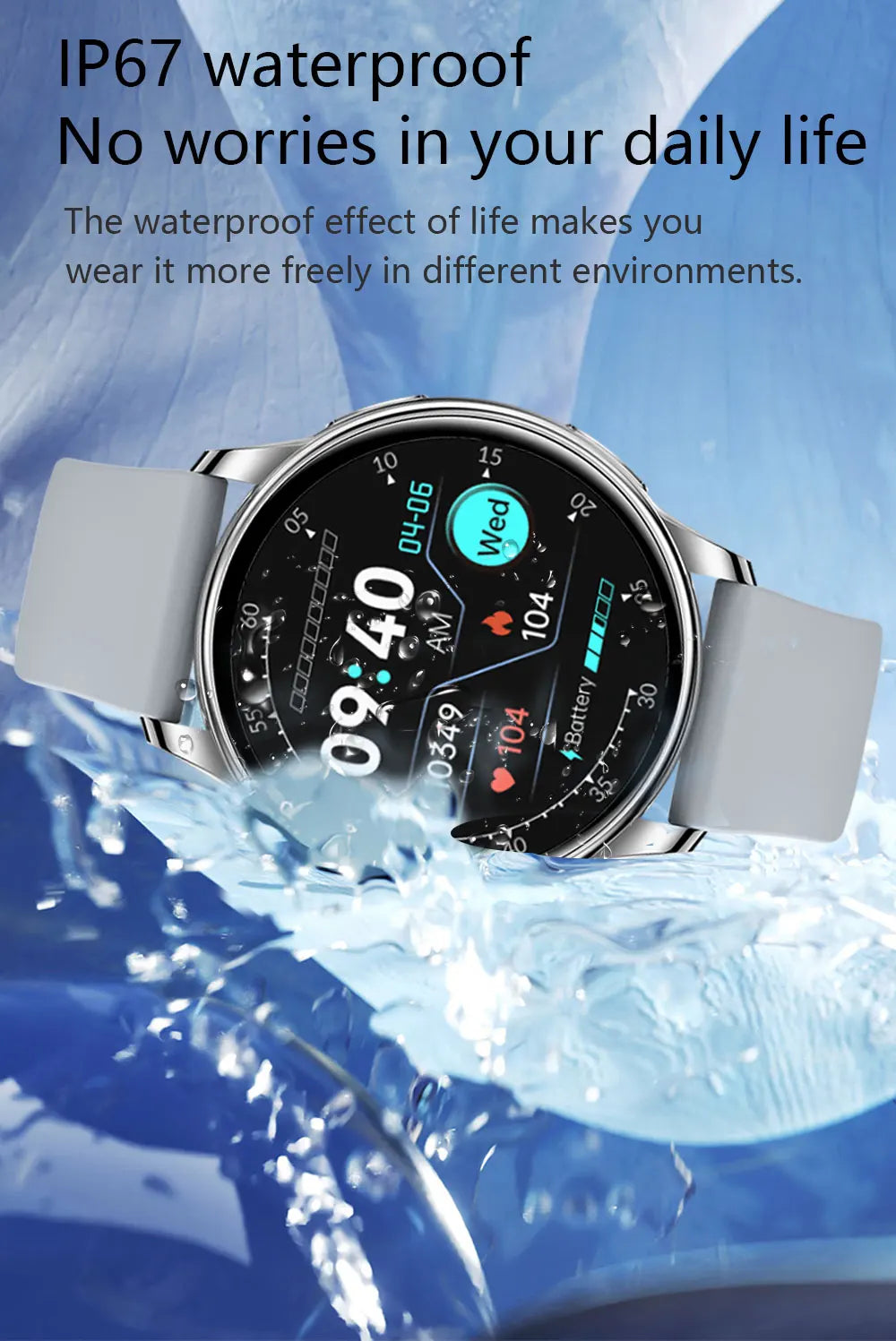 Smartwatch MEVADEN — Appels BT, Santé, 5 Jours & Cadrans Personnalisables | Novatek Studio