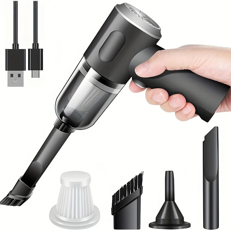 Aspirateur Portable Sans Fil 690 000Pa — 120W, Sec/Humide, Charge 2H & Brosse Multifonction | Novatek Studio