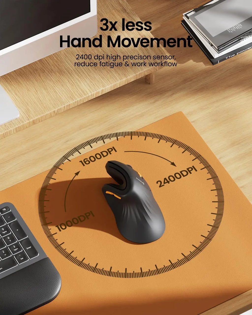 Souris Ergonomique Verticale ProtoArc — Triple Connexion BT+2.4G, Mac/iPad/Windows | Novatek Studio