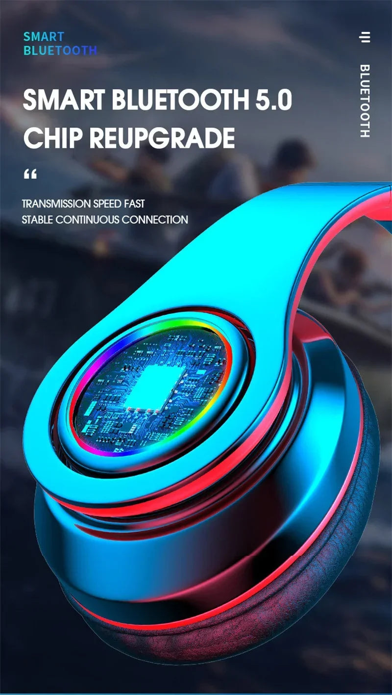 Casque Bluetooth 5.0 Pliable — ANC, 8H, FM Radio, Carte TF & Mousse Mémoire | Novatek Studio