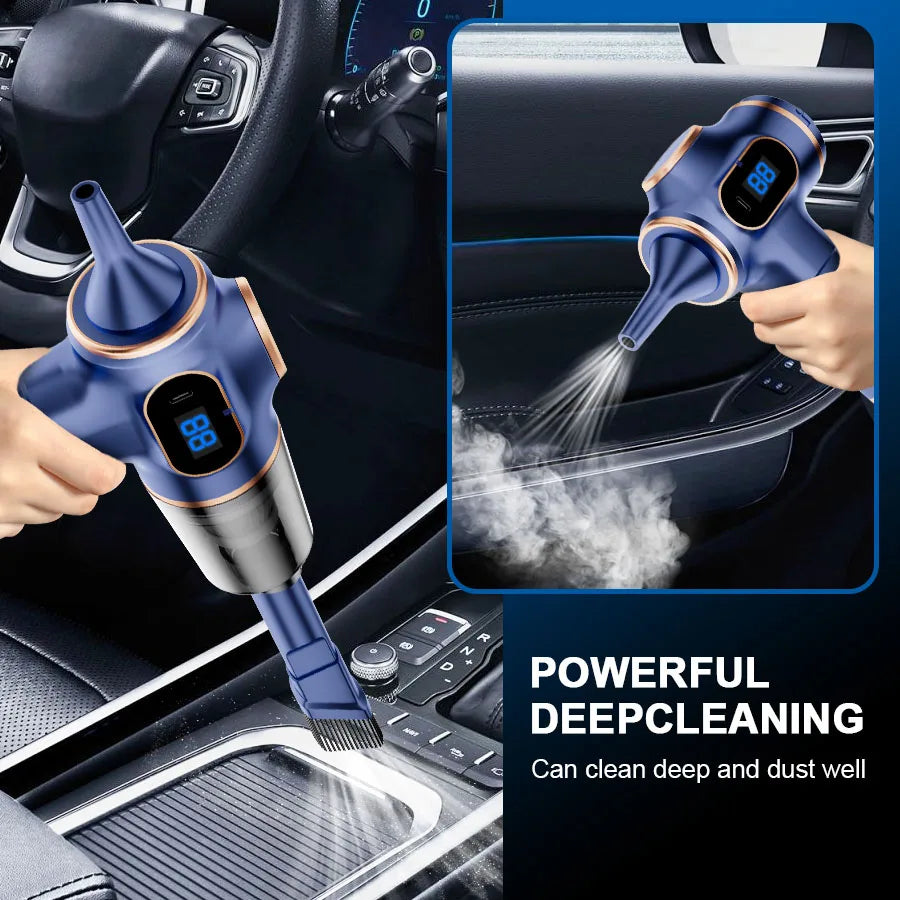 Aspirateur Sans Fil Portable 95000PA — Voiture, Canapé & Bureau | Novatek Studio
