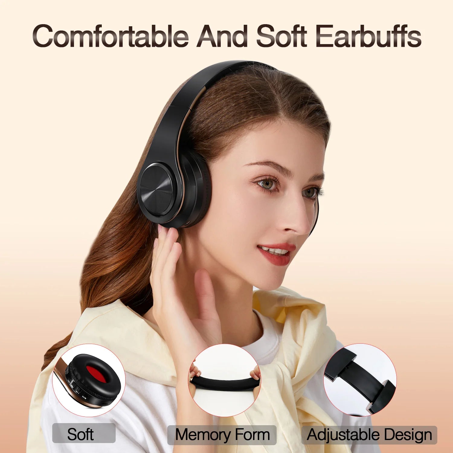 Casque Bluetooth 5.3 — 20H Autonomie, FM Radio, Micro HD & Mousse Mémoire | Novatek Studio