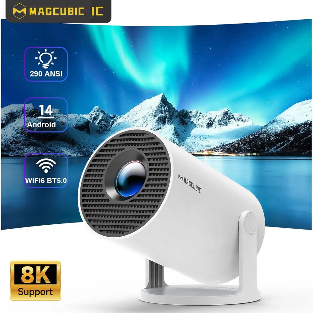 Vidéoprojecteur Magcubic HY300 Pro 290 ANSI — Android 14, WiFi 6, BT5.4 & 200 Pouces | Novatek Studio