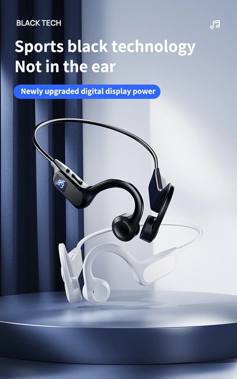 Écouteurs Conduction Osseuse Bluetooth 5.2 — 32H, ANC, Waterproof & Sport | Novatek Studio