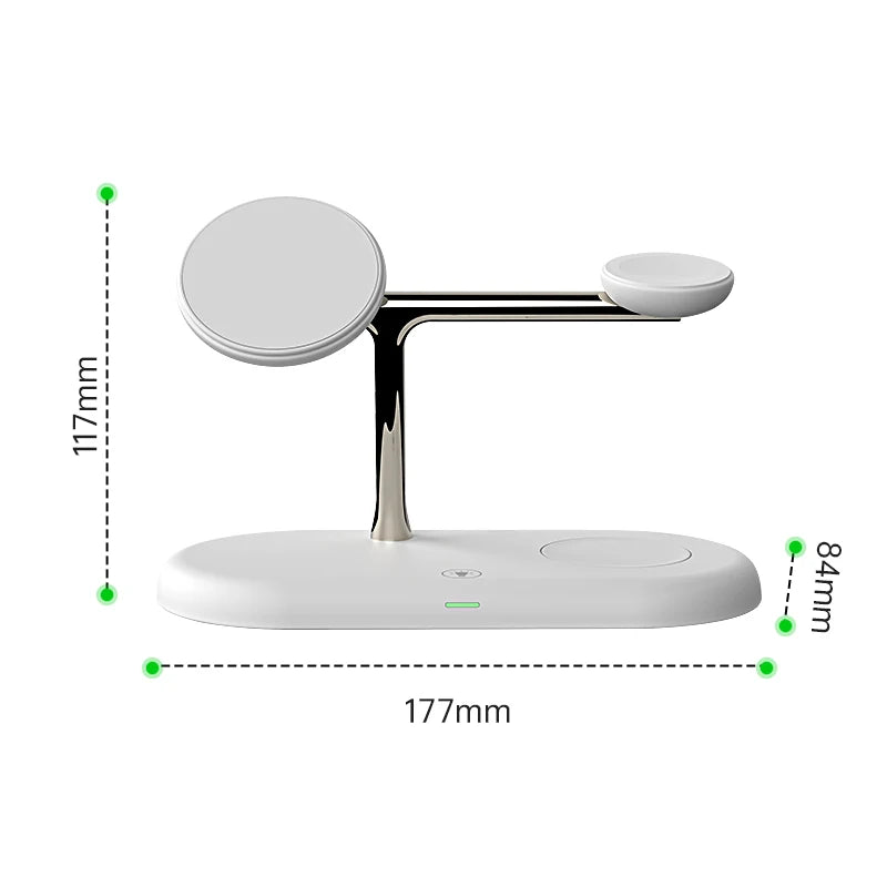 Station de Charge Sans Fil 3 en 1 — iPhone, Apple Watch & AirPods 15W Rapide | Novatek Studio