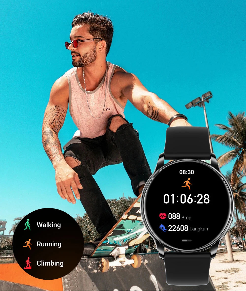 Smartwatch MEVADEN — Appels BT, Santé, 5 Jours & Cadrans Personnalisables | Novatek Studio