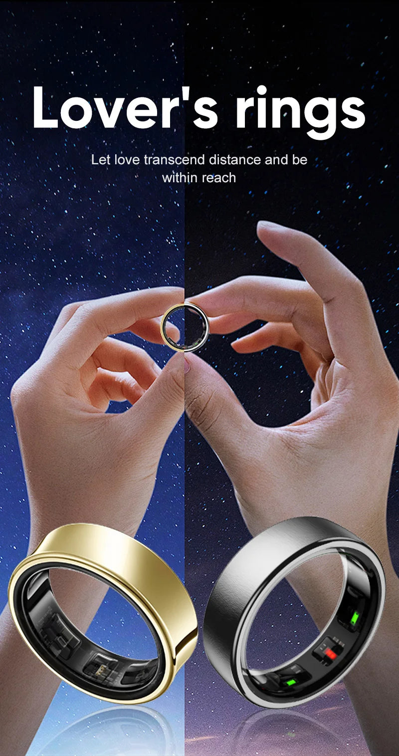 Bague Connectée Uhoofit R10 — Santé, Sommeil, IP68 5ATM & Multi-Sport | Novatek Studio
