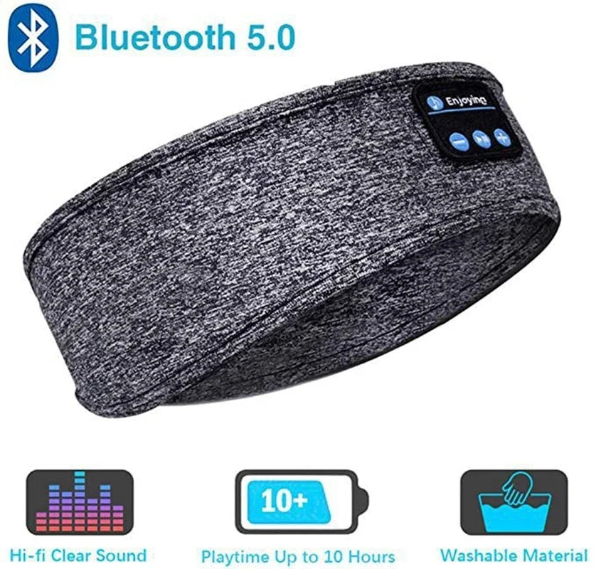 Bandeau Sommeil Bluetooth 5.0 — Écouteurs Intégrés, Masque Yeux & Sport | Novatek Studio