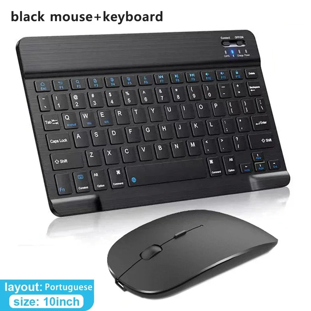 Clavier Bluetooth Mini 10" AZERTY — Rechargeable, Compatible Android/iOS/Windows | Novatek Studio