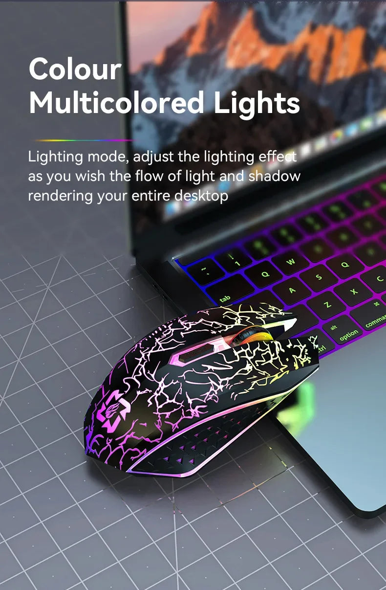 Souris Gaming Sans Fil Bluetooth 5.2 & 2.4GHz — 90H Autonomie, 3 DPI & USB-C | Novatek Studio