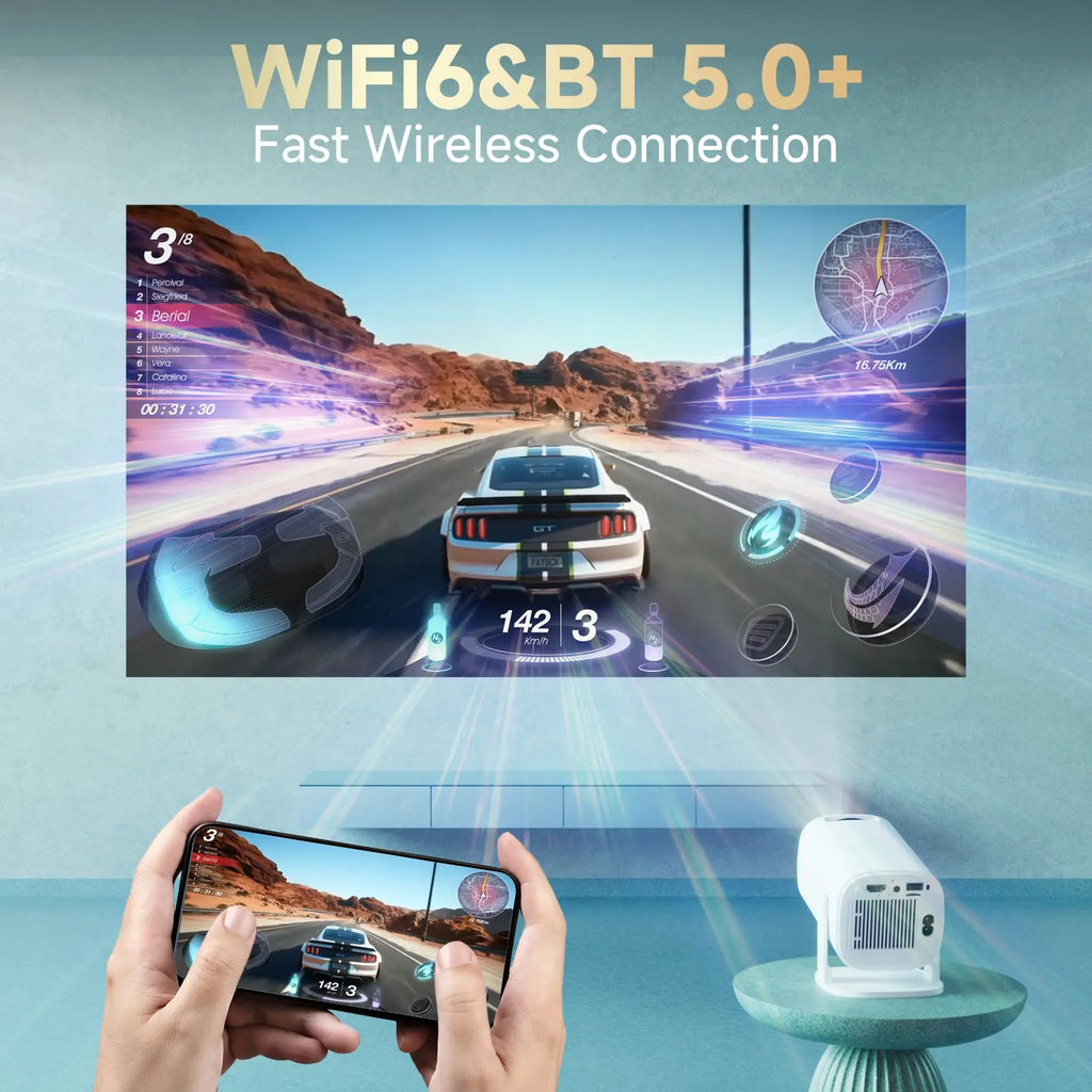Vidéoprojecteur Portable Topsion HD 720p — 180 ANSI, Android, Bluetooth & 120 Pouces | Novatek Studio