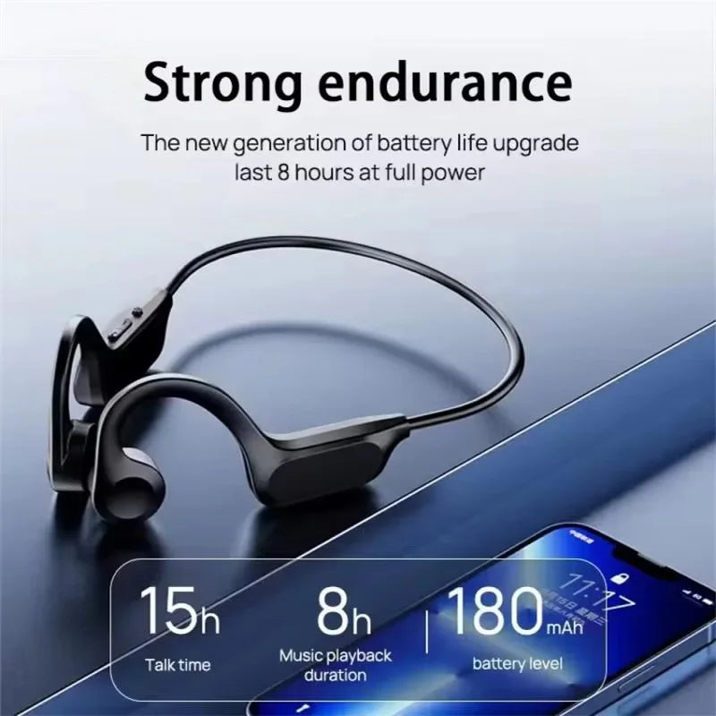 Écouteurs Conduction Osseuse Bluetooth 5.2 — 32H, ANC, Waterproof & Sport | Novatek Studio