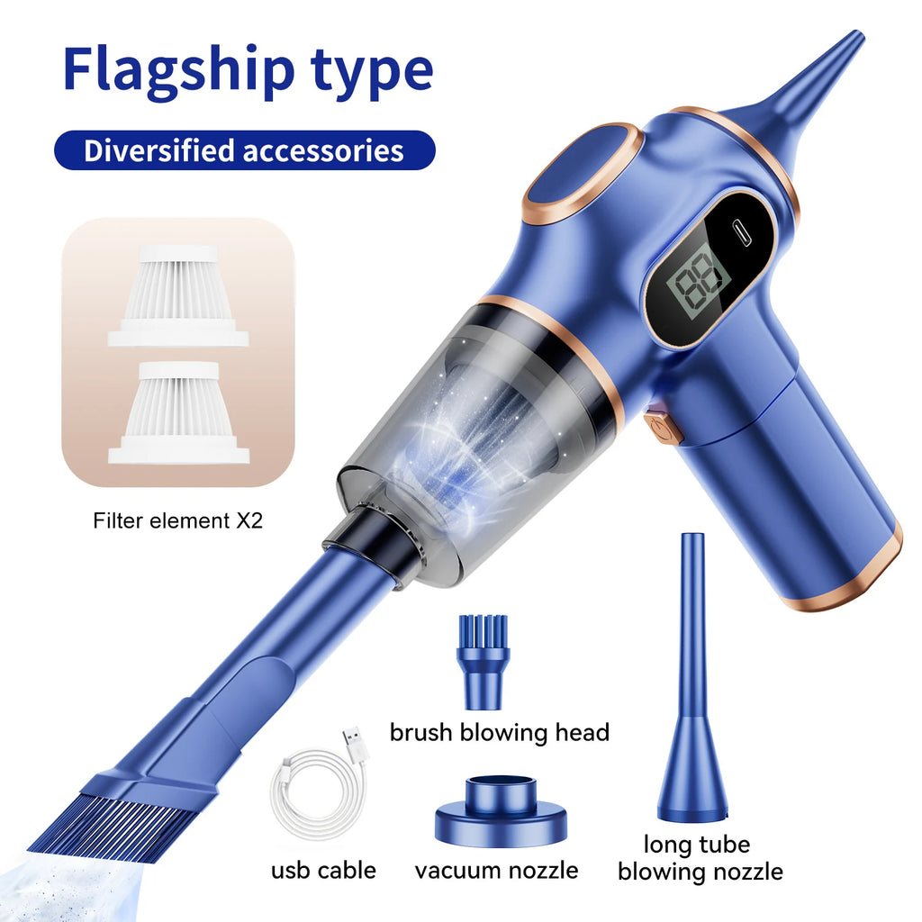 Aspirateur Sans Fil Portable 95000PA — Voiture, Canapé & Bureau | Novatek Studio