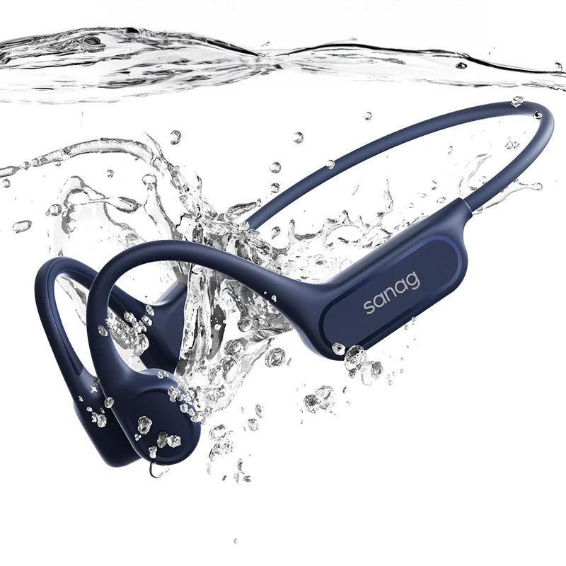 Écouteurs à Conduction Osseuse Sanag B33S — IPX8 Natation, 32Go & Bluetooth 5.3 | Novatek Studio