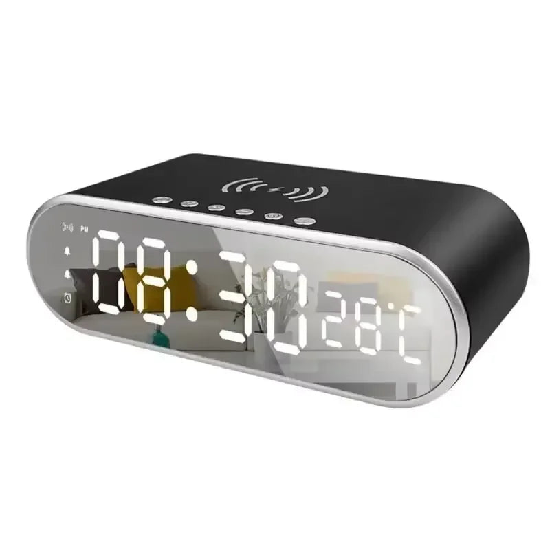 Chargeur Sans Fil 4 en 1 — 15W, Horloge, Lampe Nuit & Thermomètre | Novatek Studio