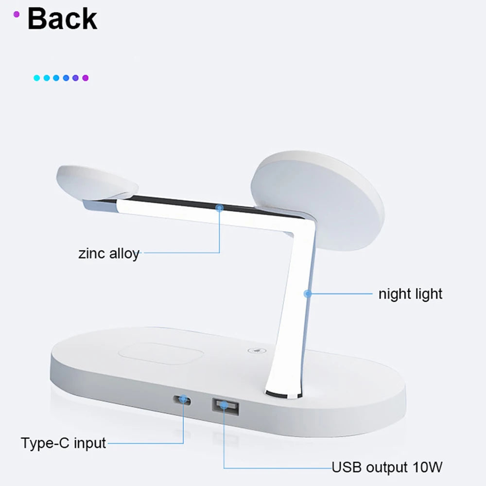 Station de Charge Sans Fil 3 en 1 — iPhone, Apple Watch & AirPods 15W Rapide | Novatek Studio