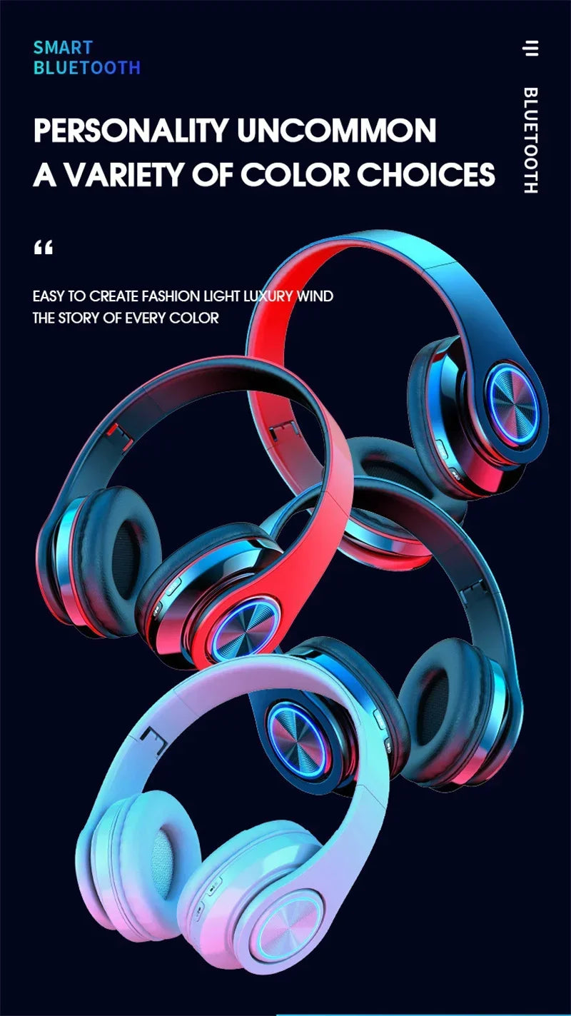 Casque Bluetooth 5.0 Pliable — ANC, 8H, FM Radio, Carte TF & Mousse Mémoire | Novatek Studio