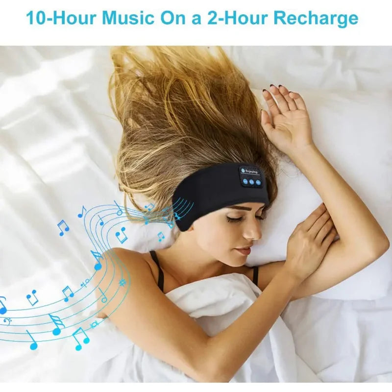 Bandeau Sommeil Bluetooth 5.0 — Écouteurs Intégrés, Masque Yeux & Sport | Novatek Studio