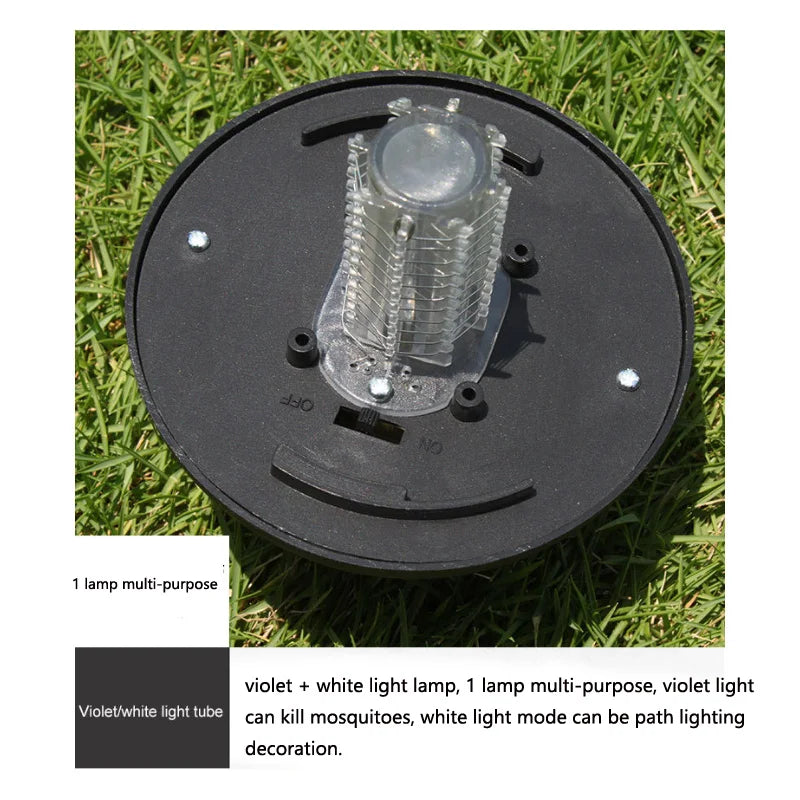 Lampe Solaire Anti-Moustiques UV — Waterproof, LED Décoratif, Jardin & Camping | Novatek Studio