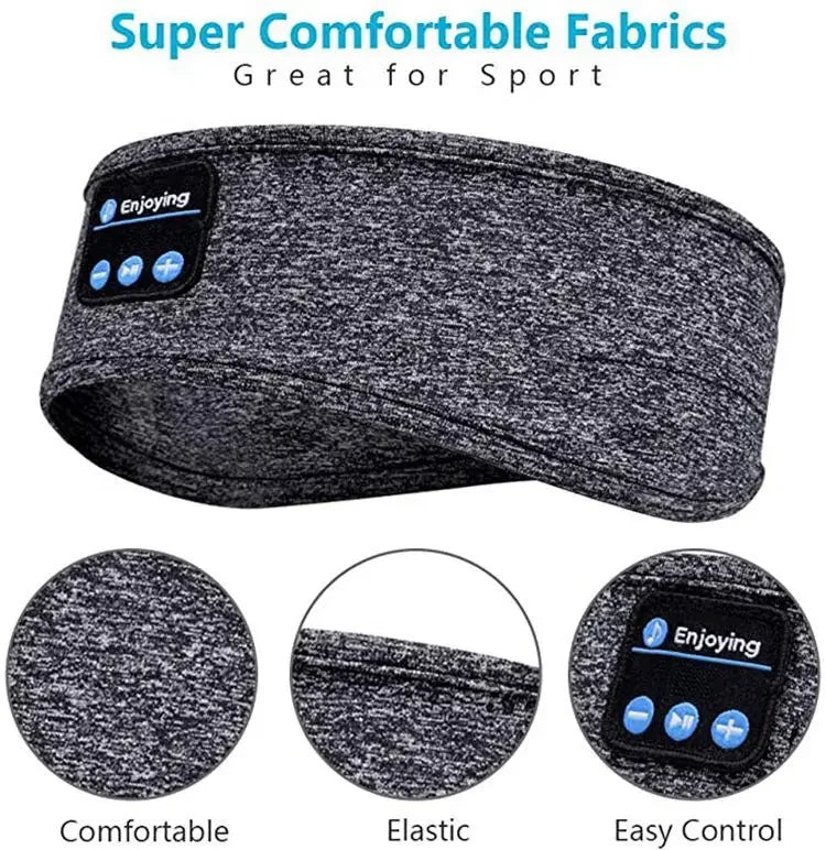Bandeau Sommeil Bluetooth 5.0 — Écouteurs Intégrés, Masque Yeux & Sport | Novatek Studio