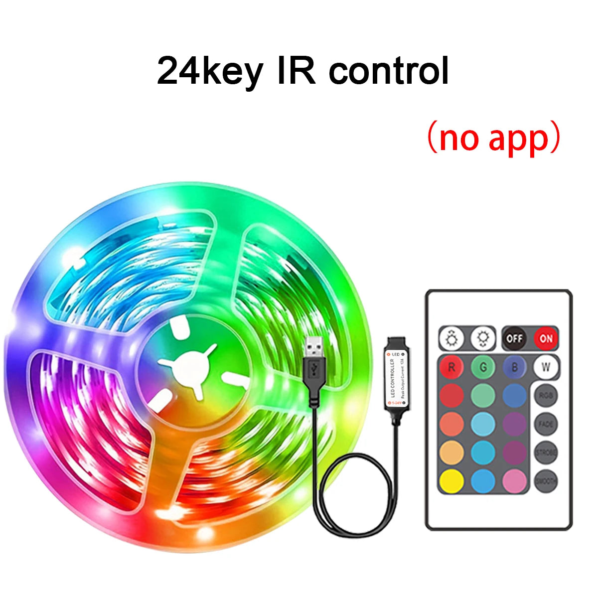Ruban LED RGB Connecté — Contrôle APP, 16 LED/m, 5m à 30m pour Chambre & Salon | Novatek Studio
